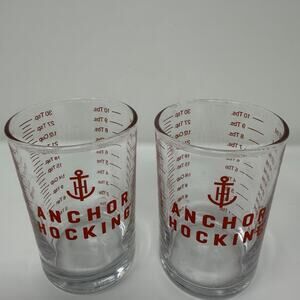 Anchor Hocking 5 oz. Measuring Glass with Display - tsp. ml. cup (2 Pack)